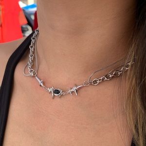 Handmade Black Star Necklace